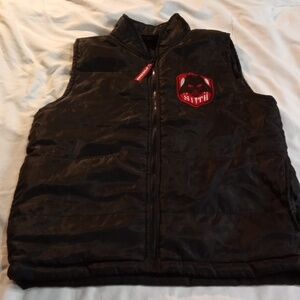 Star Wars Sith Boys Quilted Black Puffy Vest Size Boys 8/10